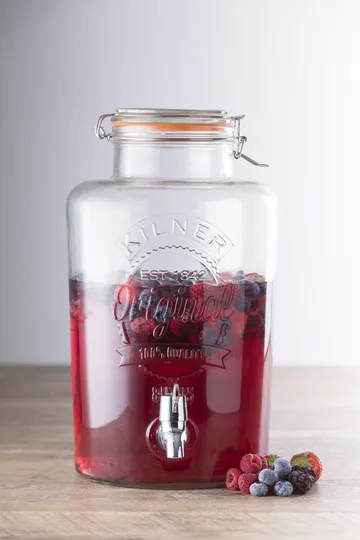Kilner drankdispenser met tapkraan - Helder-roestvrij staal, 8 L - Kilner
