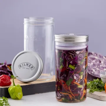 Kilner fermentatieset - Helder-roestvrij staal, 1 L - Kilner