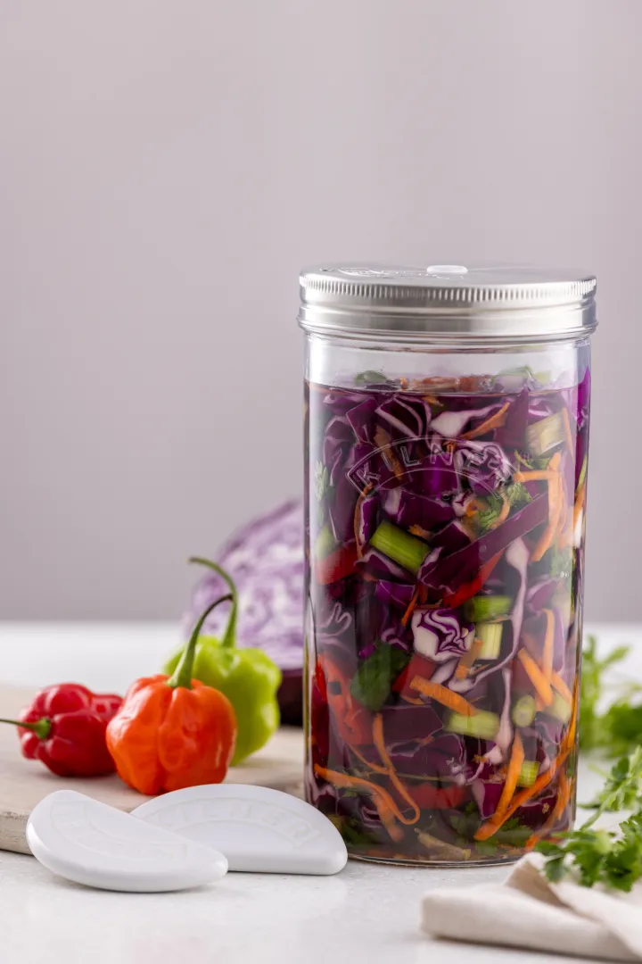 Kilner fermentatieset, Helder-roestvrij staal, 1 L Kilner