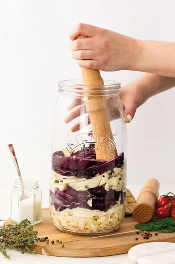 Kilner fermentatiestamper - Licht hout - Kilner