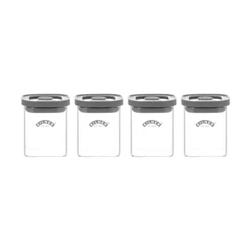 Kilner FRESH kruidenpotjes - Helder-grijs, 4-pack, 160 ml - Kilner