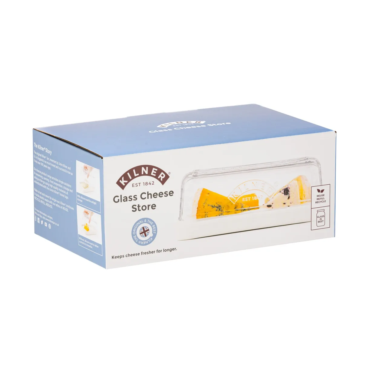 Kilner kaasopberger, Helder-wit Kilner