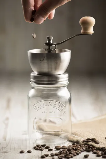 Kilner koffiemolen - Helder-roestvrij staal, 0,5 L - Kilner