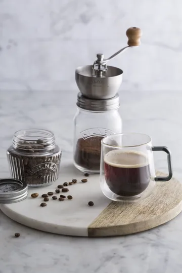 Kilner koffiemolen - Helder-roestvrij staal, 0,5 L - Kilner