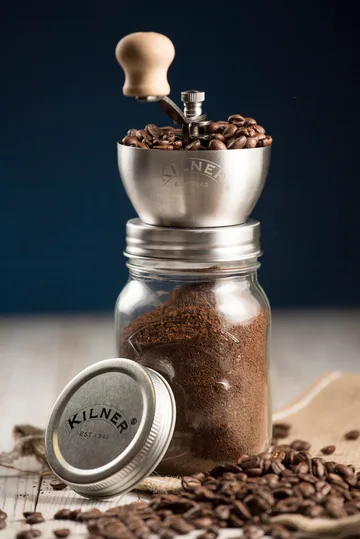Kilner koffiemolen - Helder-roestvrij staal, 0,5 L - Kilner