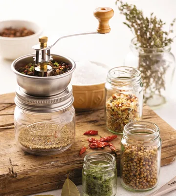 Kilner kruidenmolen - Helder-roestvrij staal, 250 ml - Kilner