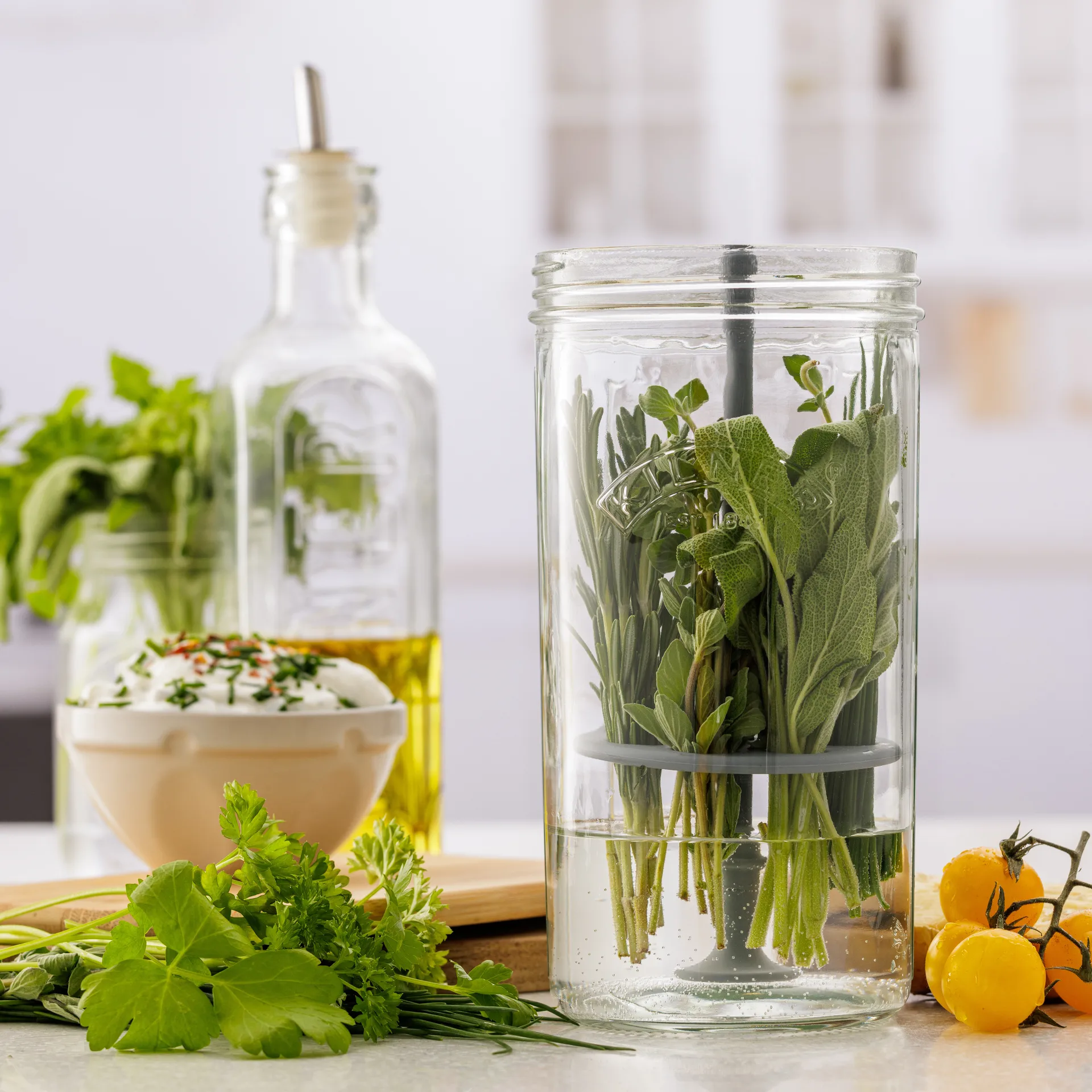 Kilner kruidenopberger, Helder Kilner