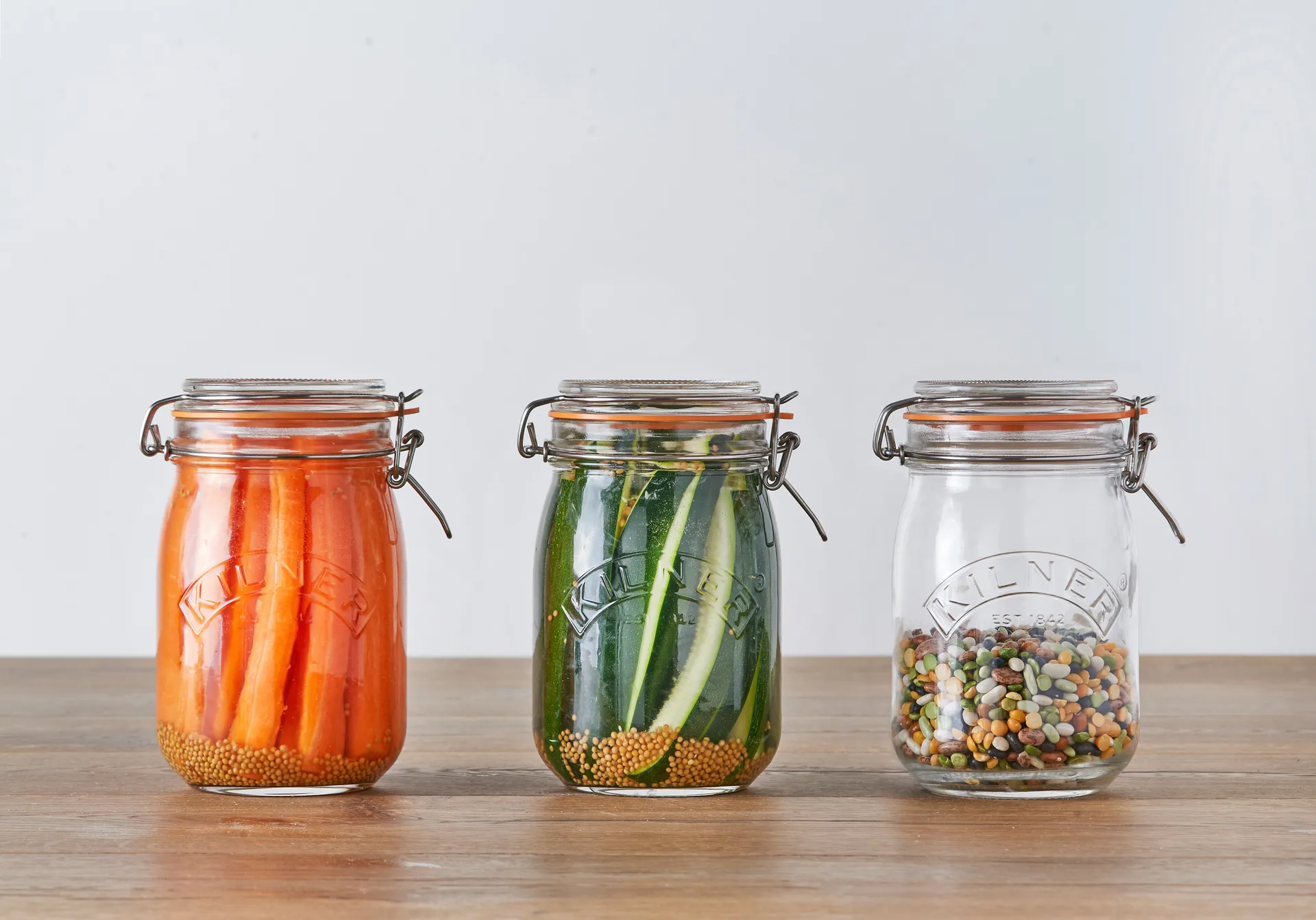 Kilner ronde pot met beugelsluiting, Helder, 1 L Kilner