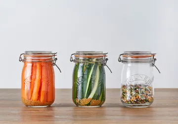 Kilner ronde pot met beugelsluiting - Helder, 1 L - Kilner