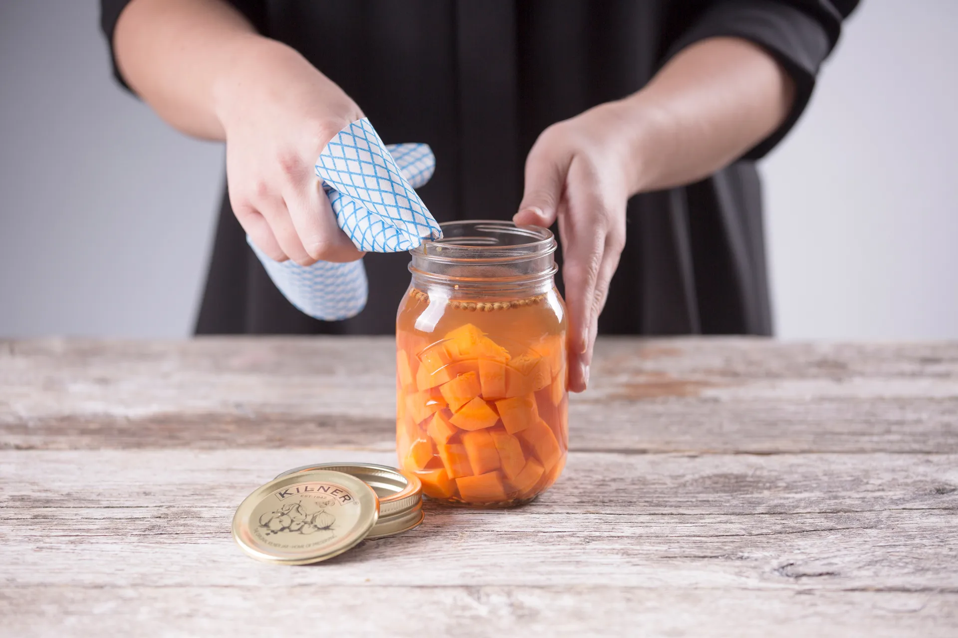 Kilner ronde weckpot, Helder-goud, 0,5 L Kilner