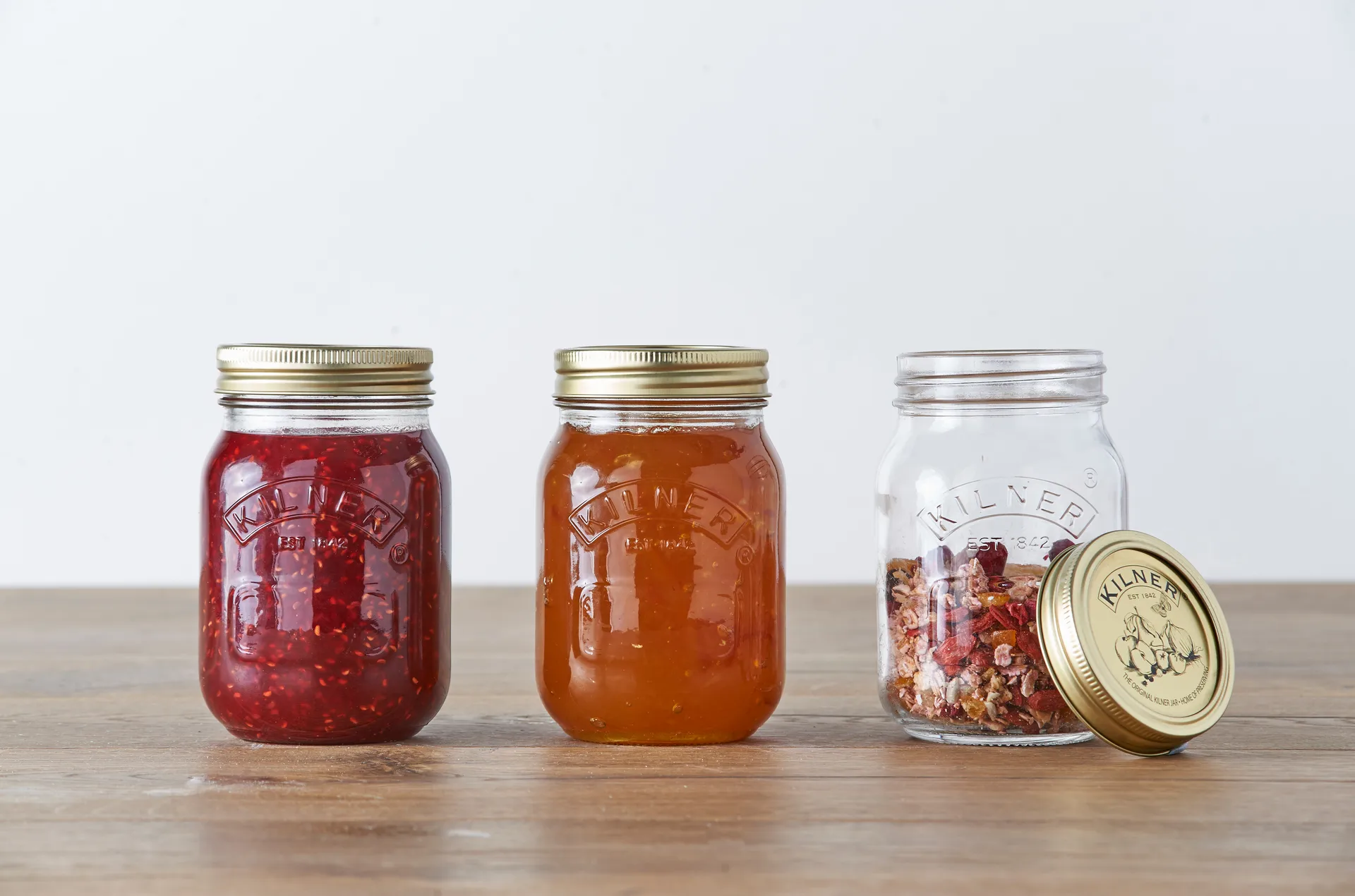 Kilner ronde weckpot, Helder-goud, 0,5 L Kilner