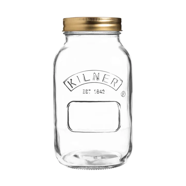Kilner ronde weckpot - Helder-goud, 1 L - Kilner