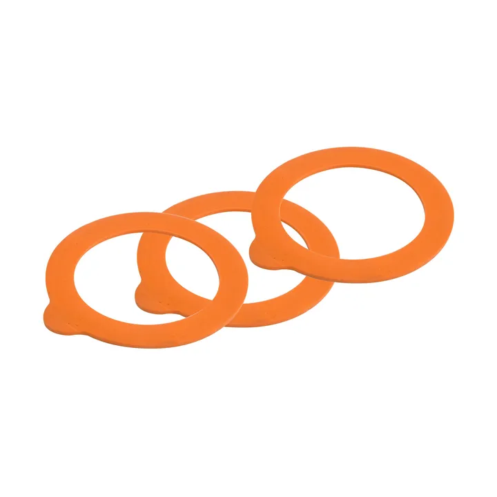 Kilner rubberringen standaard - Oranje, 0,35-2 L, 6-pack - Kilner