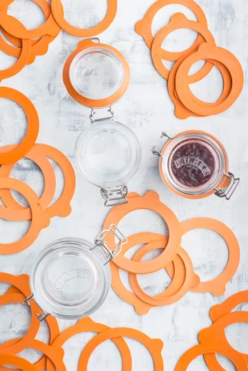 Kilner rubberringen standaard - Oranje, 0,35-2 L, 6-pack - Kilner