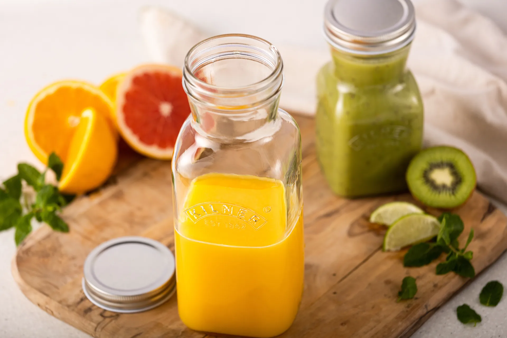 Kilner sap- en sausfles, Helder-roestvrij staal, 0,5 L Kilner