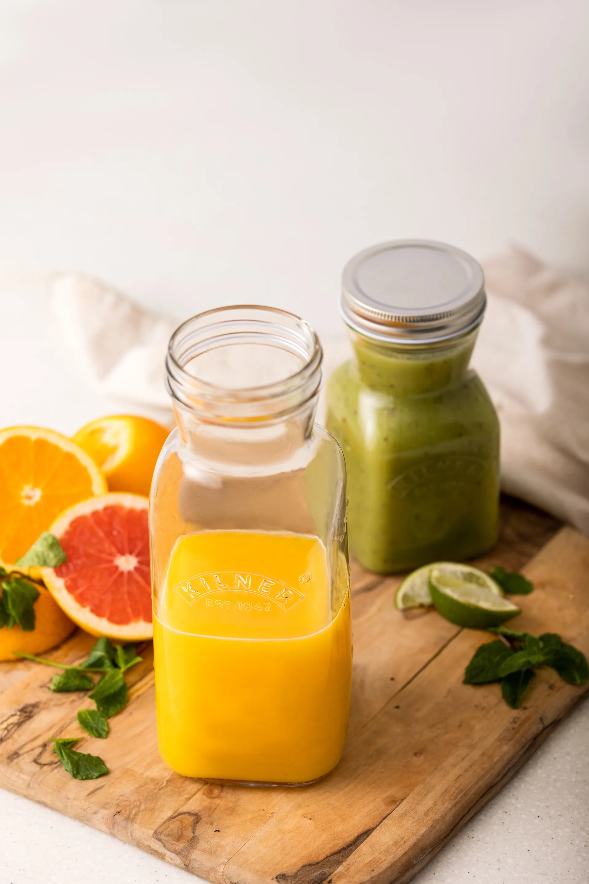 Kilner sap- en sausfles, Helder-roestvrij staal, 1 L Kilner