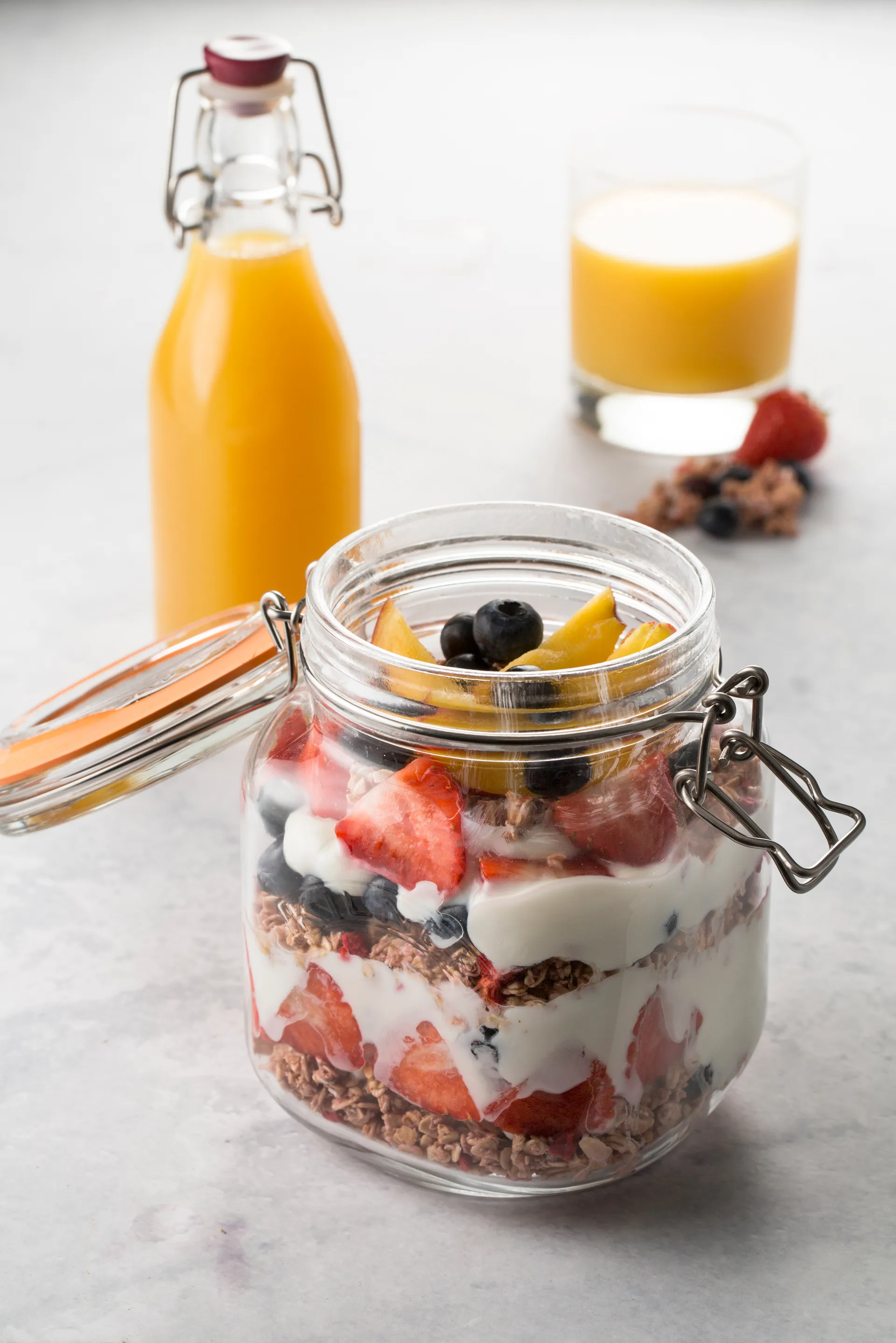 Kilner vierkante weckpot met beugelsluiting, Helder, 1 L Kilner