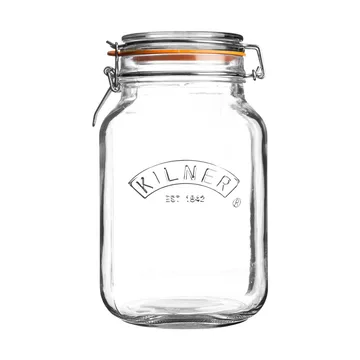 Kilner vierkante weckpot met beugelsluiting - Helder, 1,5 L - Kilner