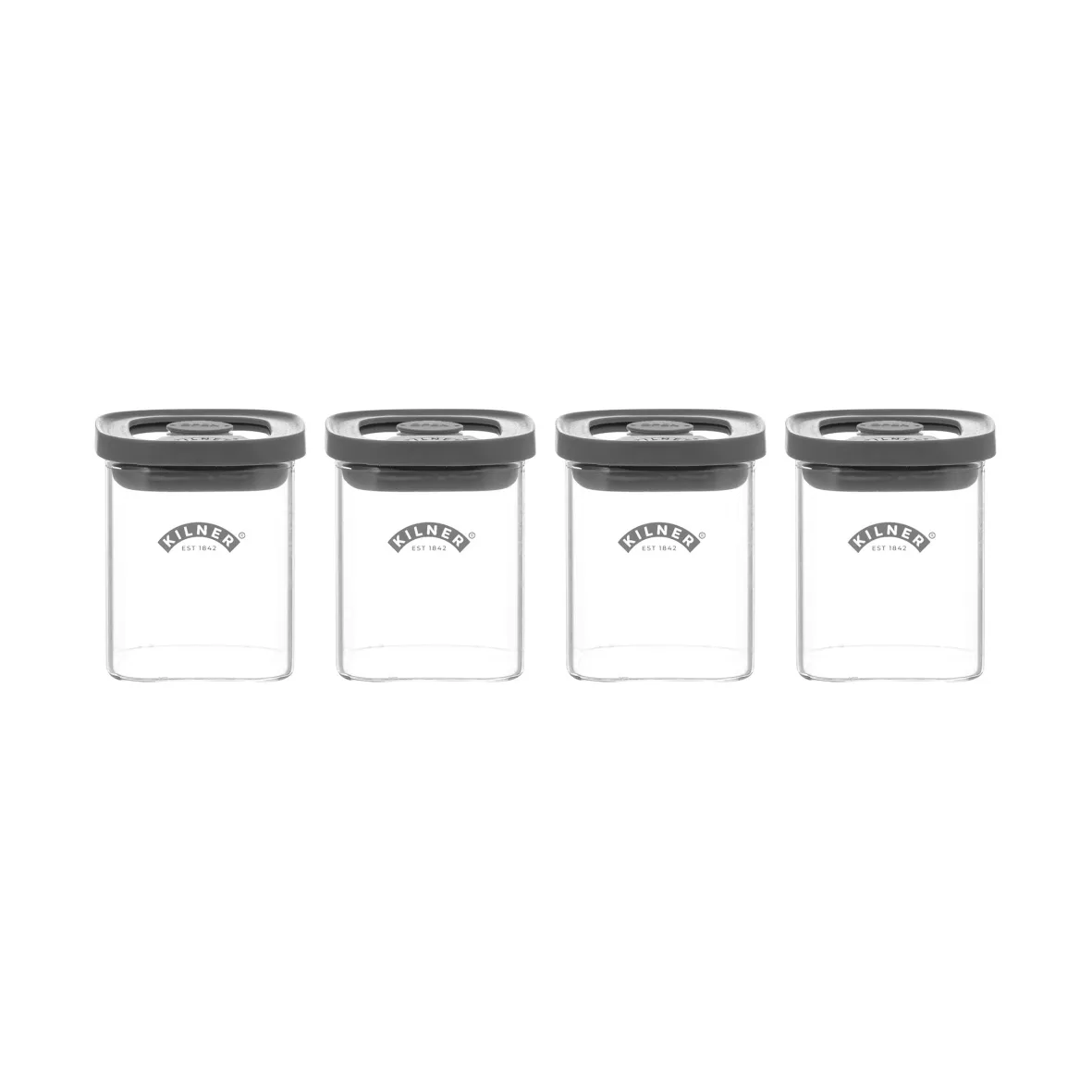 Kilner vierkante weckpot met beugelsluiting, Helder, 2 L Kilner