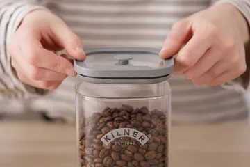 Kilner vierkante weckpot met beugelsluiting - Helder-roestvrij staal, 3 L - Kilner