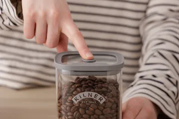 Kilner vierkante weckpot met beugelsluiting - Helder-roestvrij staal, 3 L - Kilner