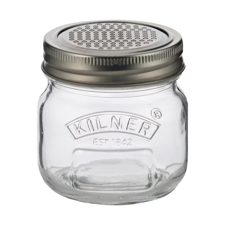 Kilner voorraadpot met raspschijf - Zilver-helder, 250 ml - Kilner