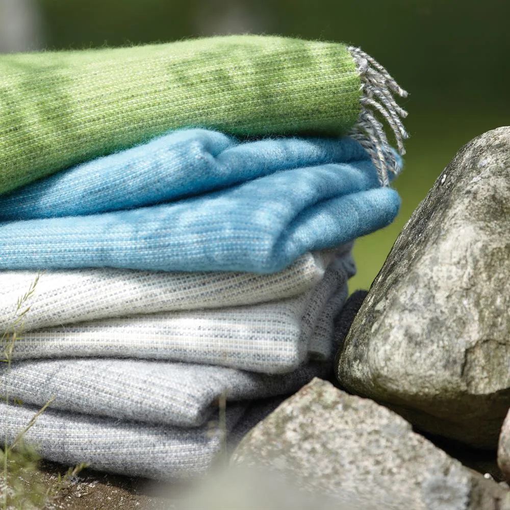 Björk wollen plaid, naturel Klippan Yllefabrik