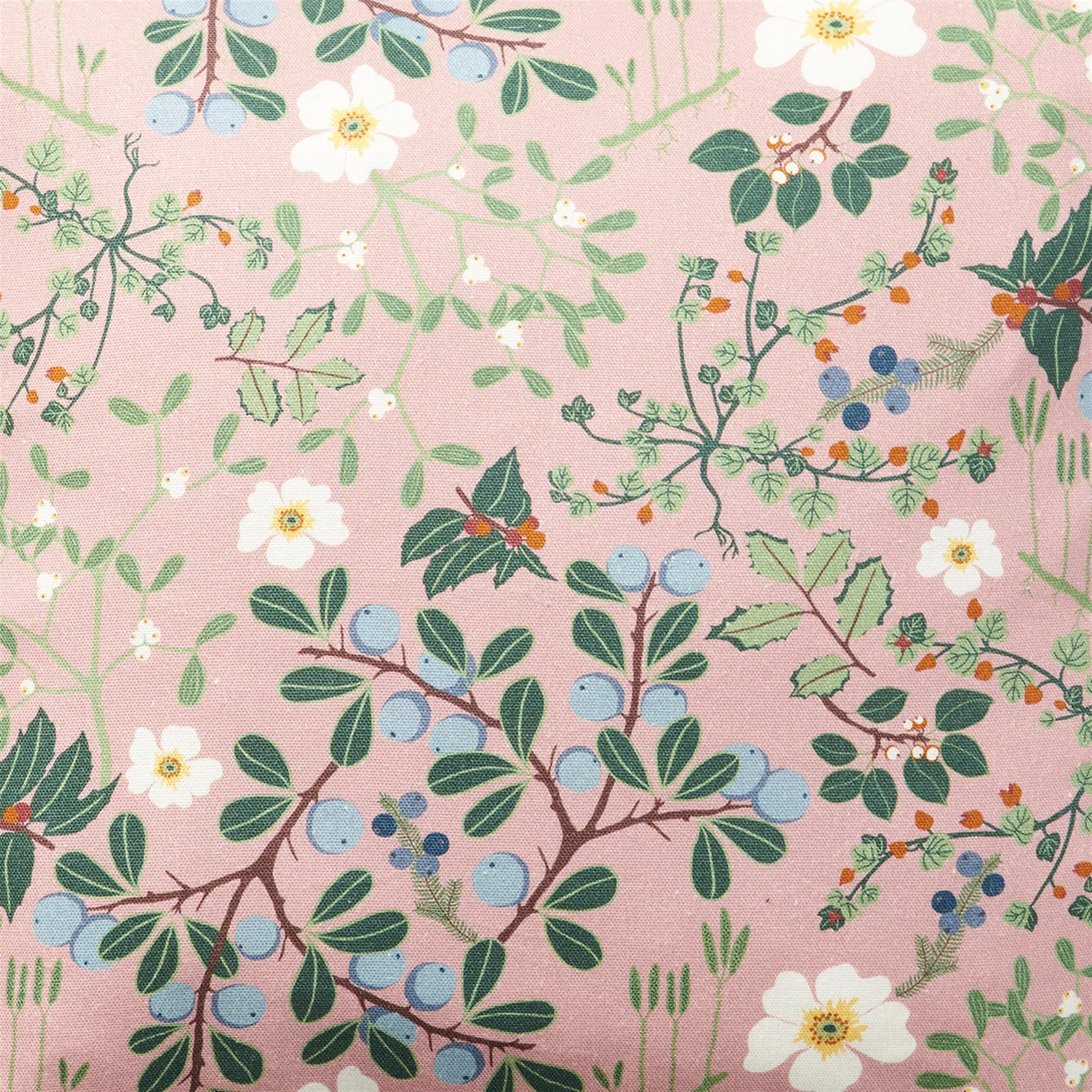Blackthorn stof, roze Klippan Yllefabrik