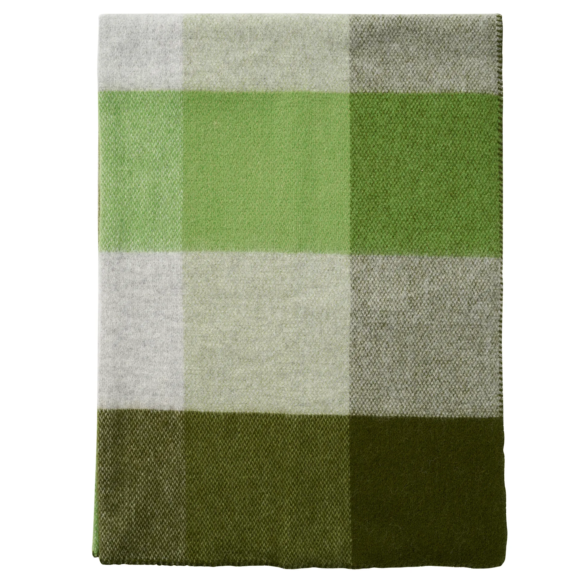 Block wollen deken 130x180 cm, Green Klippan Yllefabrik
