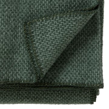 Domino wollen plaid - groen - Klippan Yllefabrik