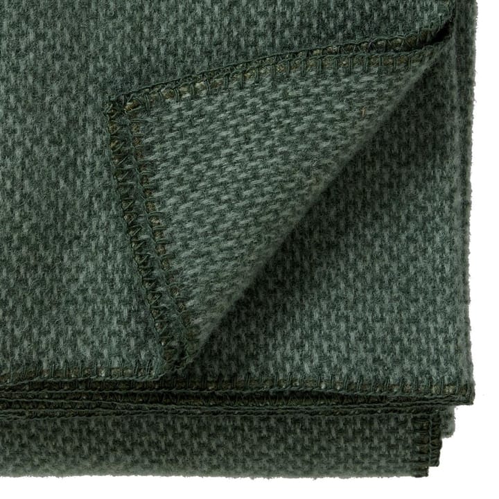 Domino wollen plaid, groen Klippan Yllefabrik