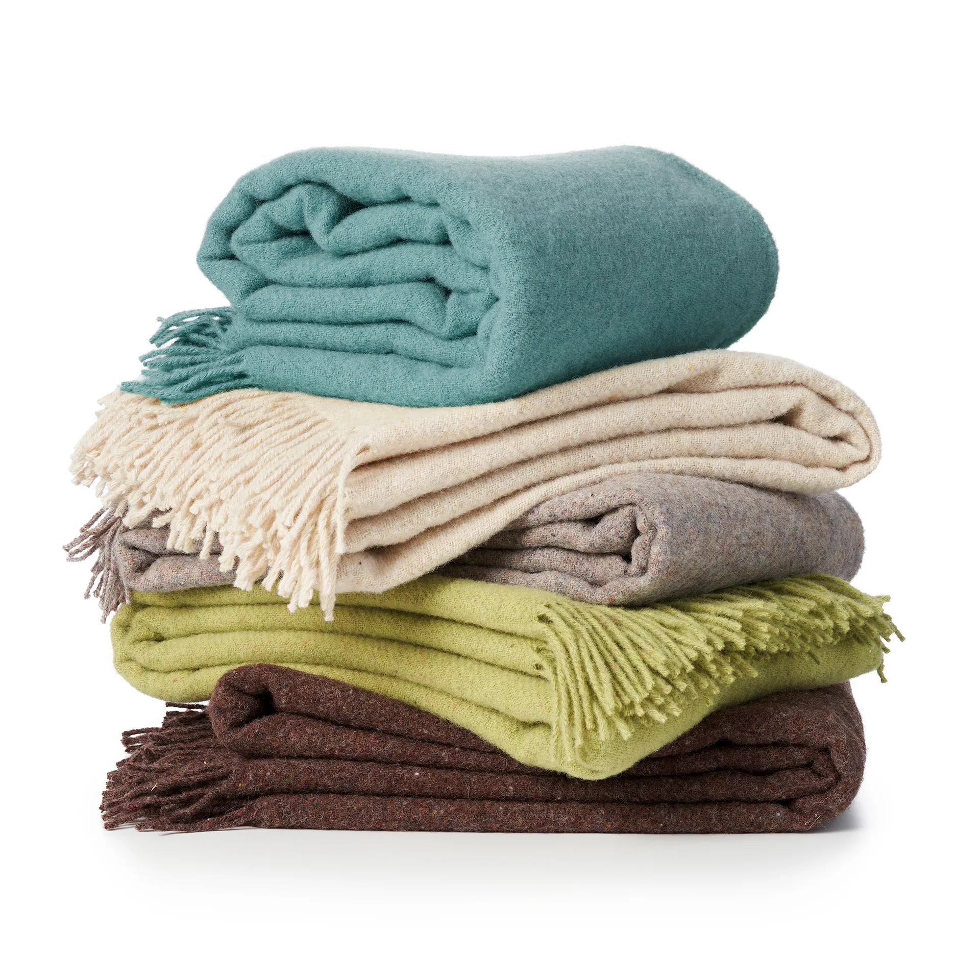 Earth wollen plaid, Crème  Klippan Yllefabrik