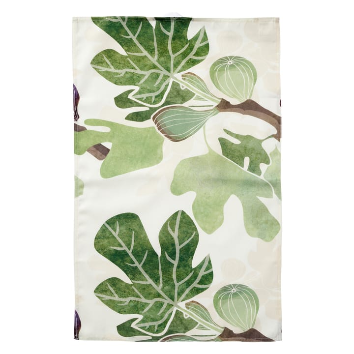 Figs keukenhanddoek, Groen-wit Klippan Yllefabrik