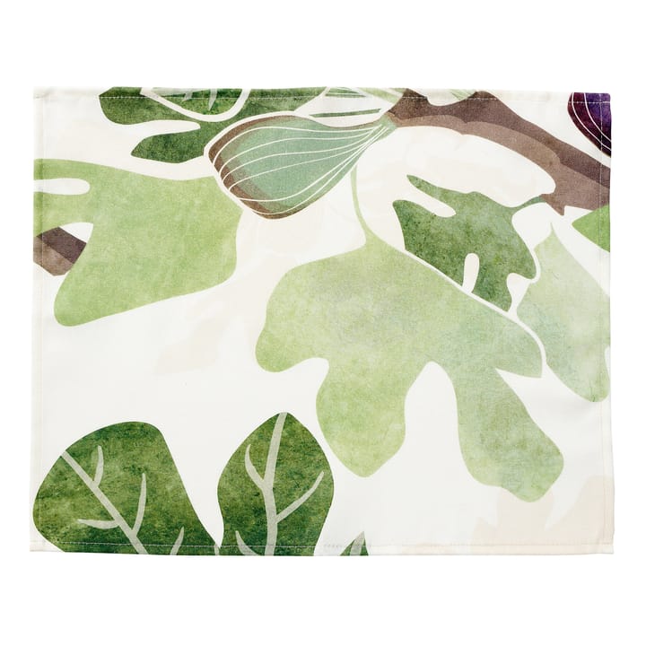 Figs placemat - Groen-wit - Klippan Yllefabrik