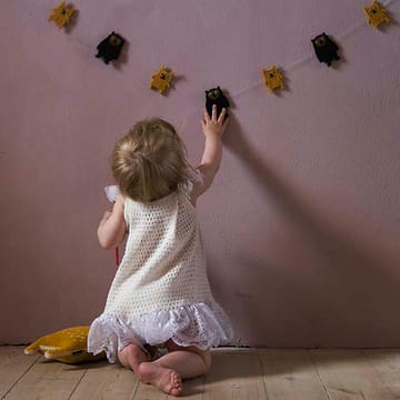 Fox kinderdeken - saffraan - Klippan Yllefabrik
