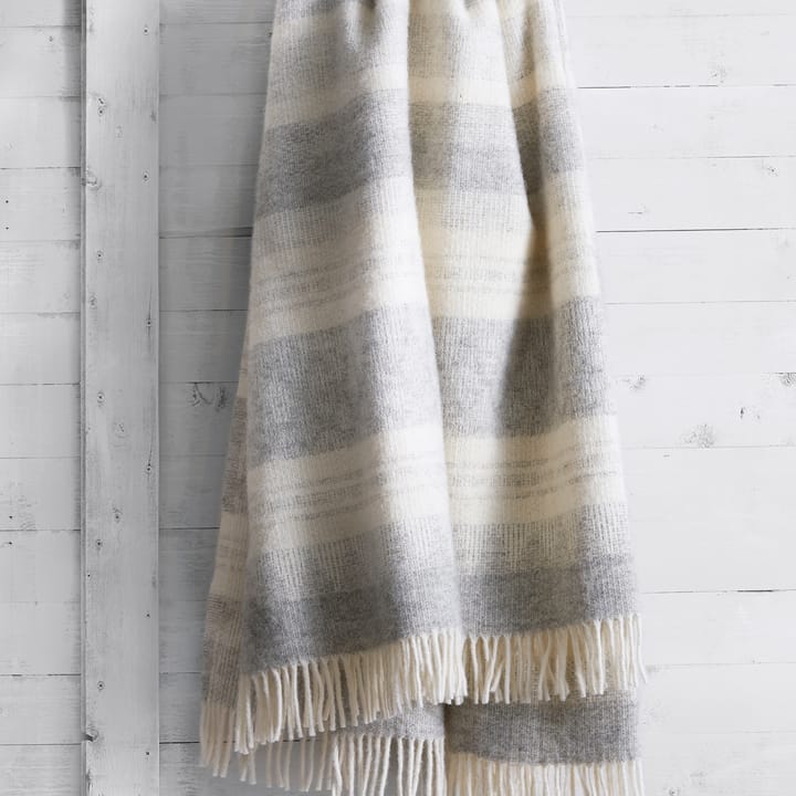 Freja wollen plaid, Grijs Klippan Yllefabrik