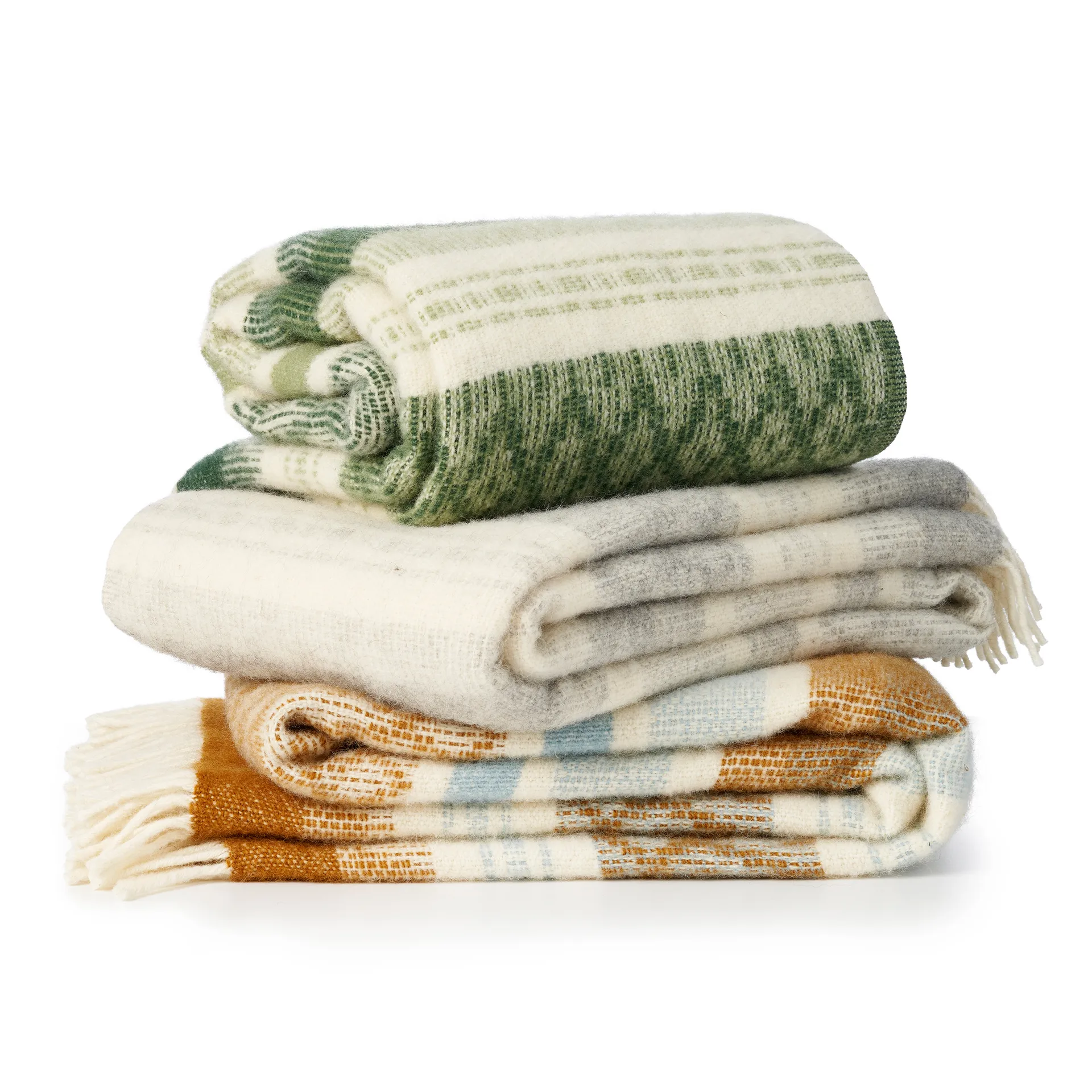 Freja wollen plaid, Wood Klippan Yllefabrik