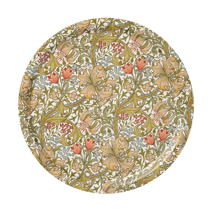 Golden Lily rond dienblad Ø49 cm - Multi - Klippan Yllefabrik