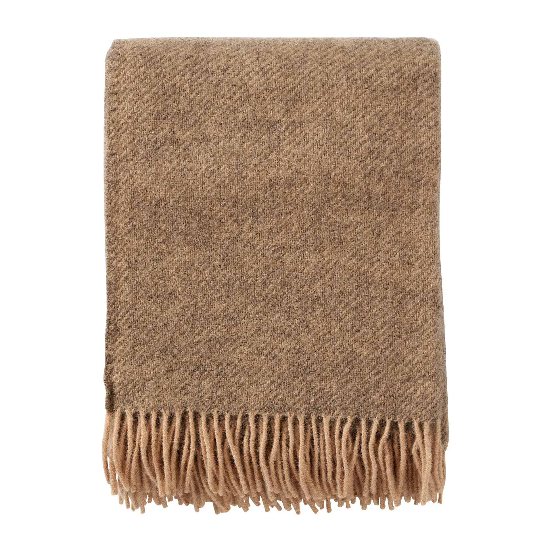 Gotland wollen plaid 130x200 cm, Beige Klippan Yllefabrik