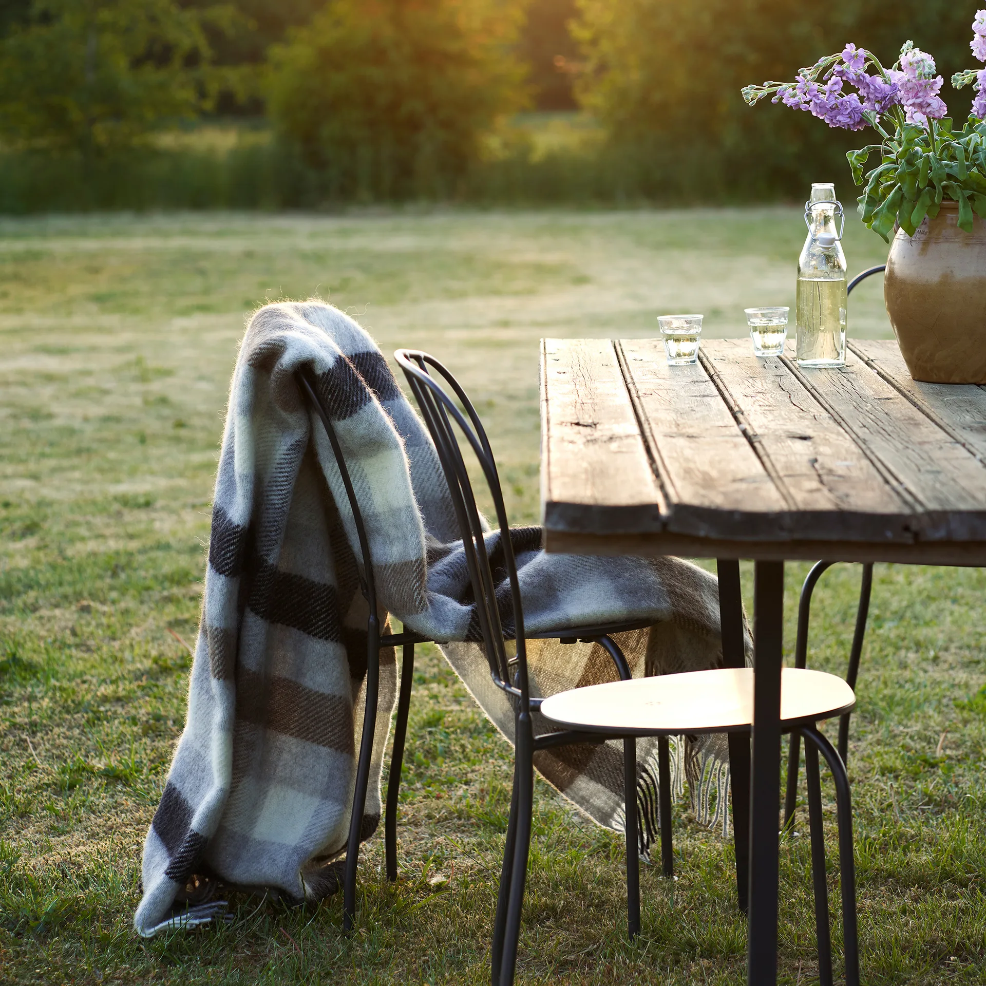 Gotland wollen plaid 130x200 cm, Multi grey Klippan Yllefabrik