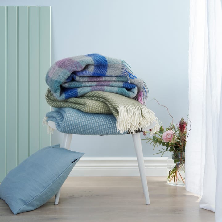 Gotland wollen plaid 130x200 cm, Multi pastel Klippan Yllefabrik