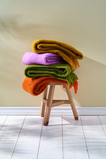 Gotland wollen plaid 130x200 cm - Oranje - Klippan Yllefabrik