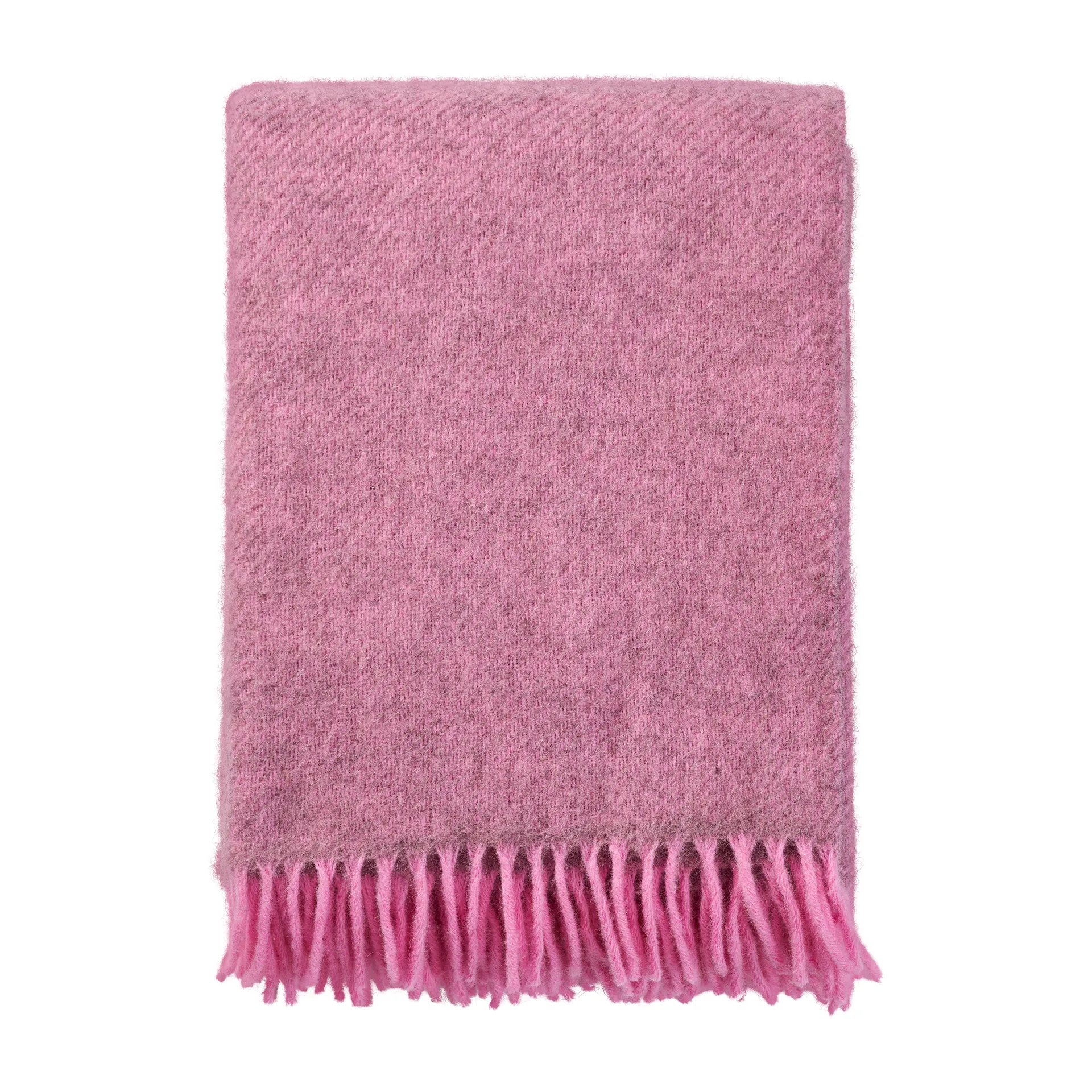 Gotland wollen plaid 130x200 cm, Roze Klippan Yllefabrik