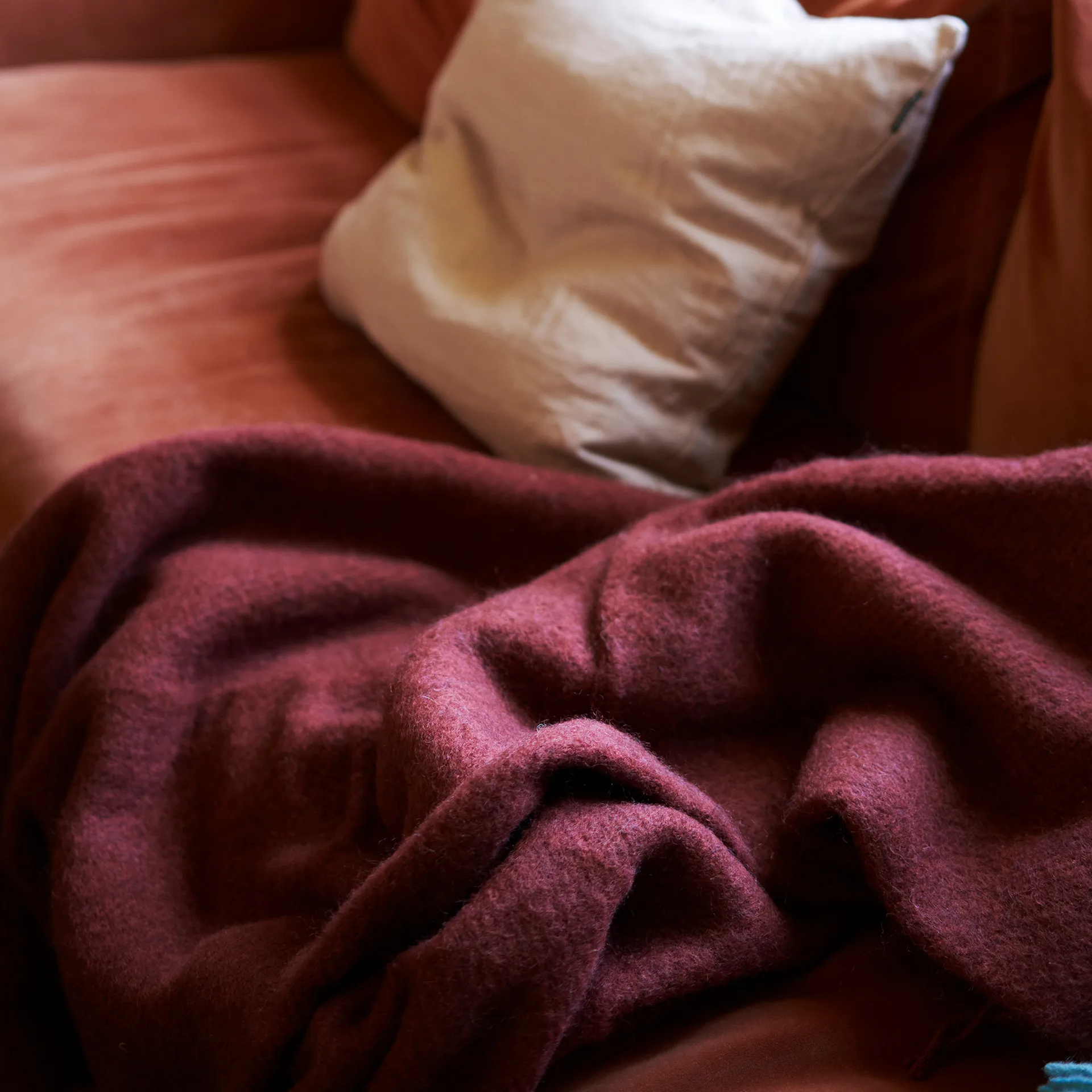 Gotland wollen plaid 130x200 cm, Rust Klippan Yllefabrik