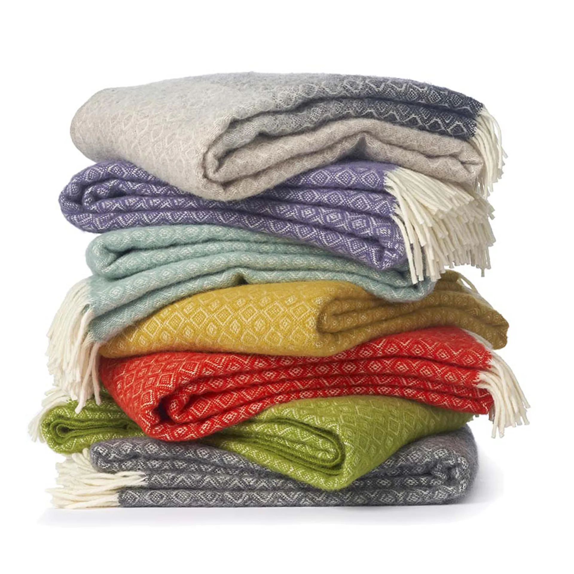 Havanna wollen plaid, naturel Klippan Yllefabrik