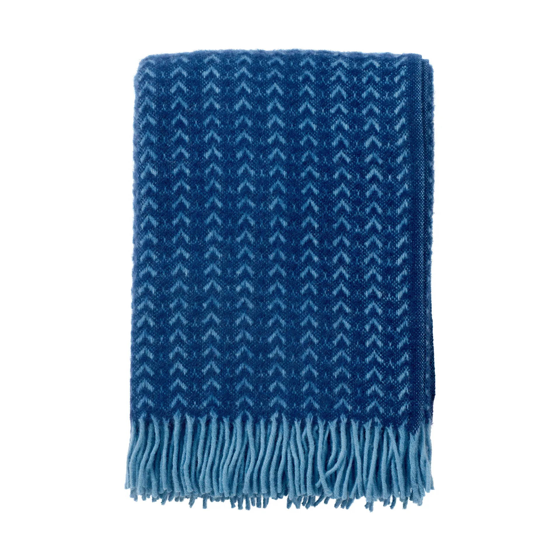 Ilse wollen plaid 130x200 cm, Blauw-aqua Klippan Yllefabrik