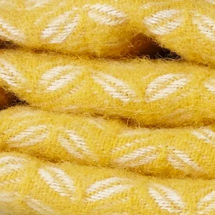 Leaf wollen plaid, geel Klippan Yllefabrik
