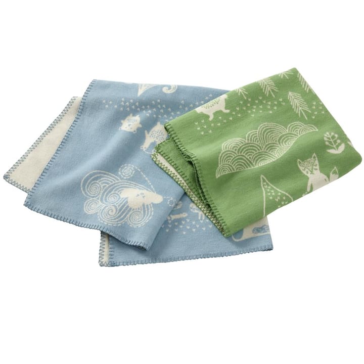 Little bear kinderplaid, blauw Klippan Yllefabrik