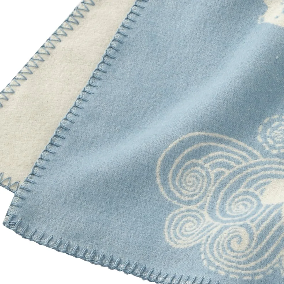 Little bear kinderplaid, blauw Klippan Yllefabrik