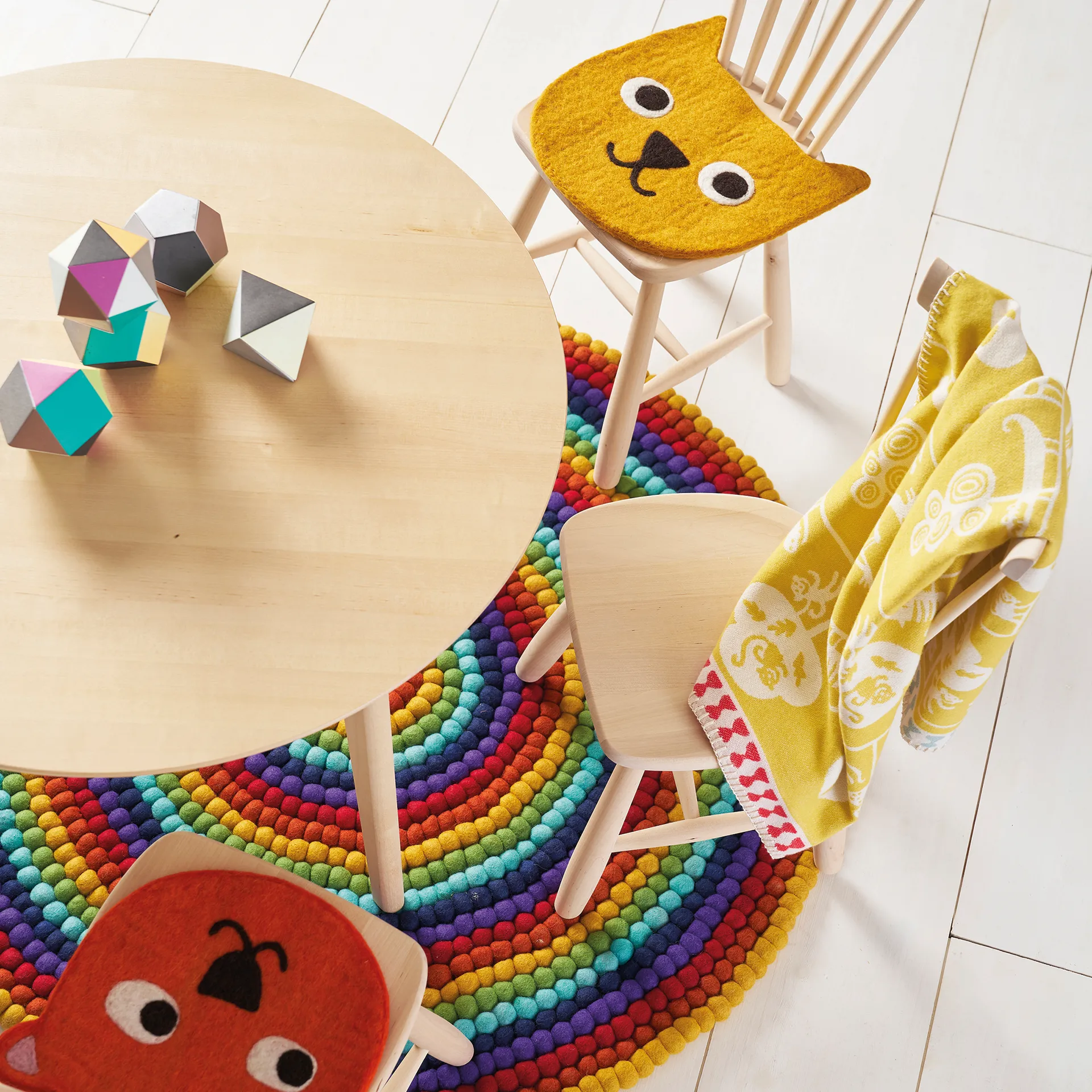 Little Bear zitkussen, Geel Klippan Yllefabrik